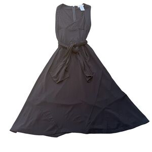 Celine Jersey Knit Tie Belt Dress